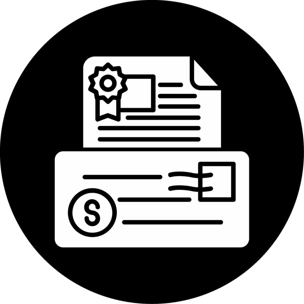 carta do garantia vetor ícone