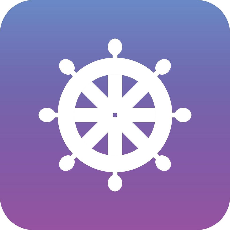 ícone de vetor de roda de navio