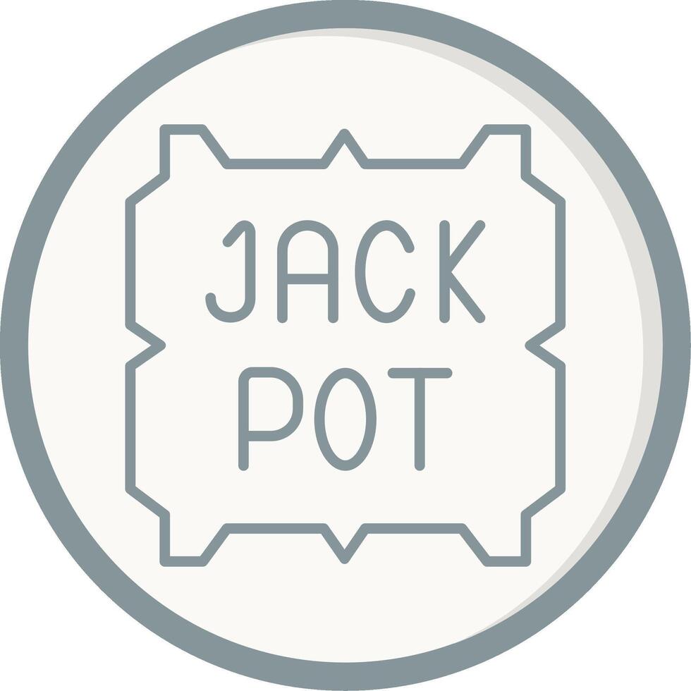 ícone de vetor de jackpot