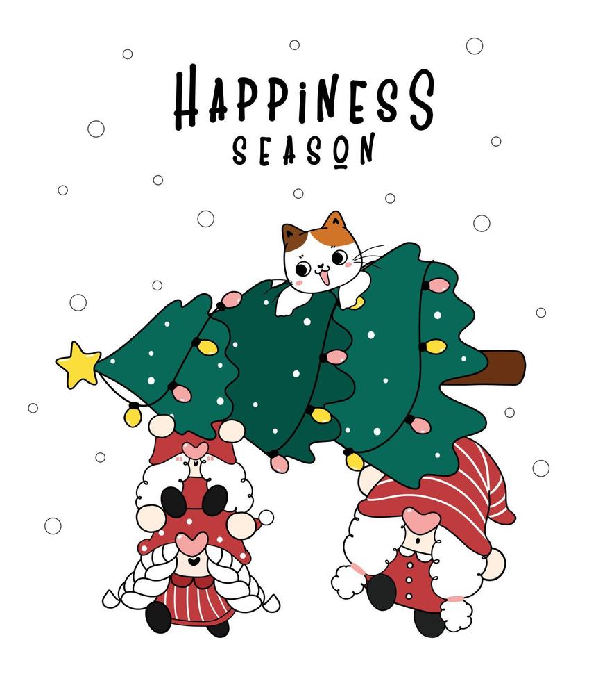 Natal, X-mas, Inverno, Conceito Da Felicidade - Menina Do Doodle