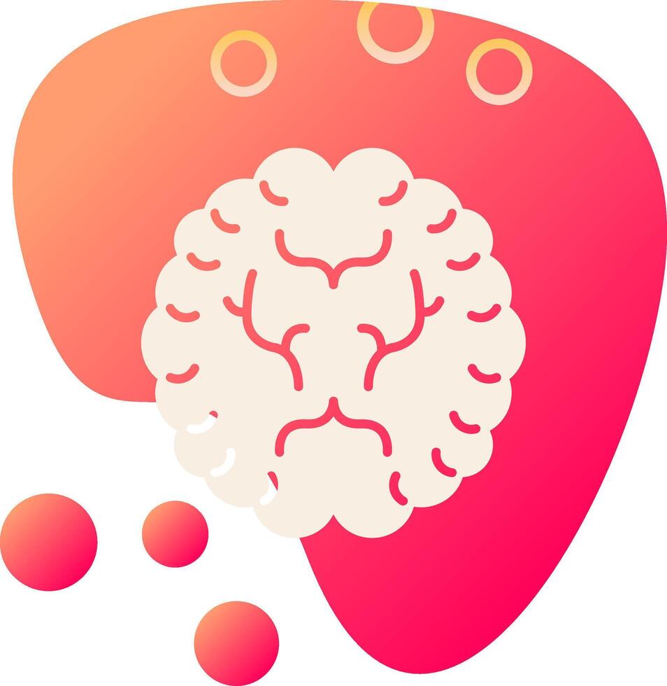 ícone de vetor de cérebro humano
