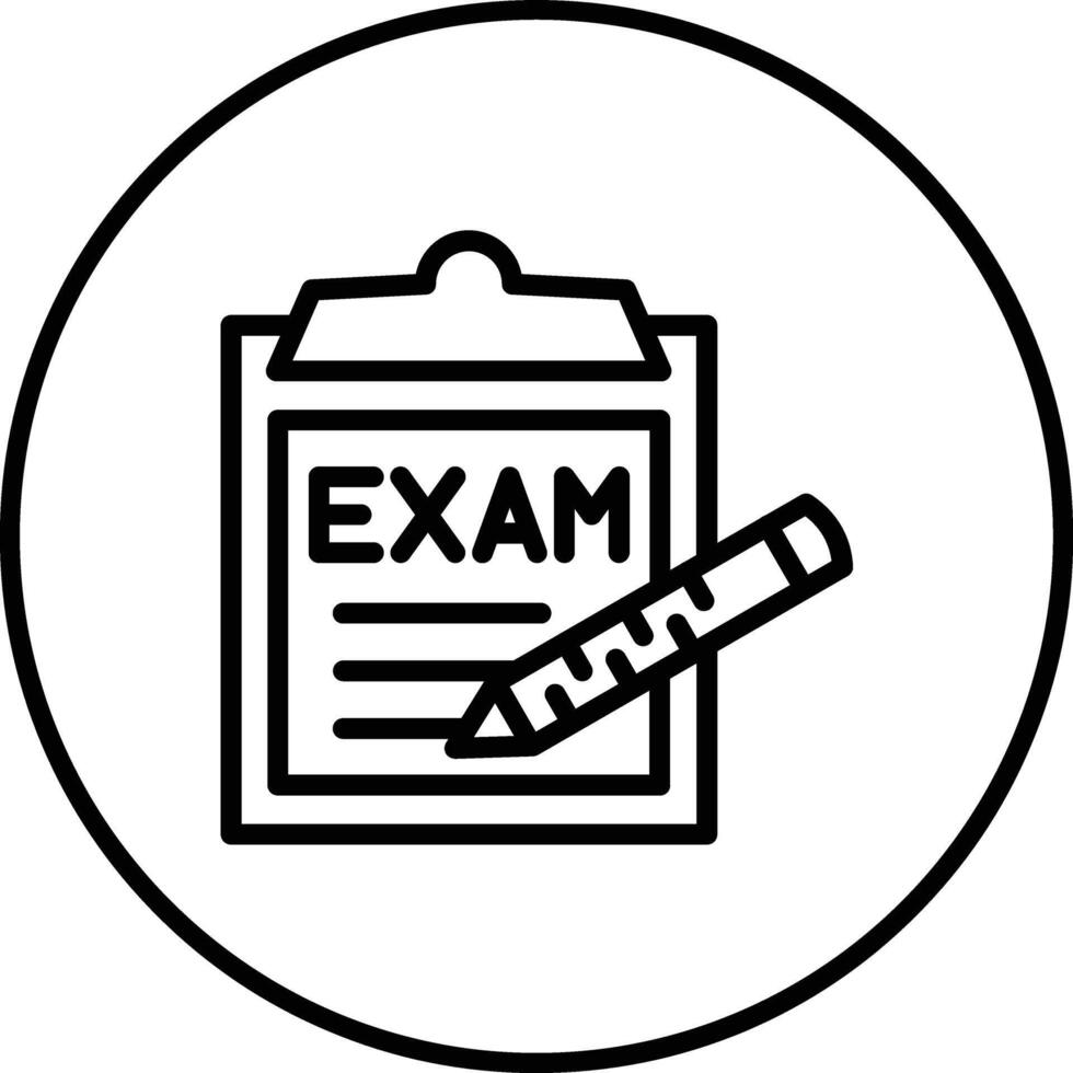 ícone de vetor de exame