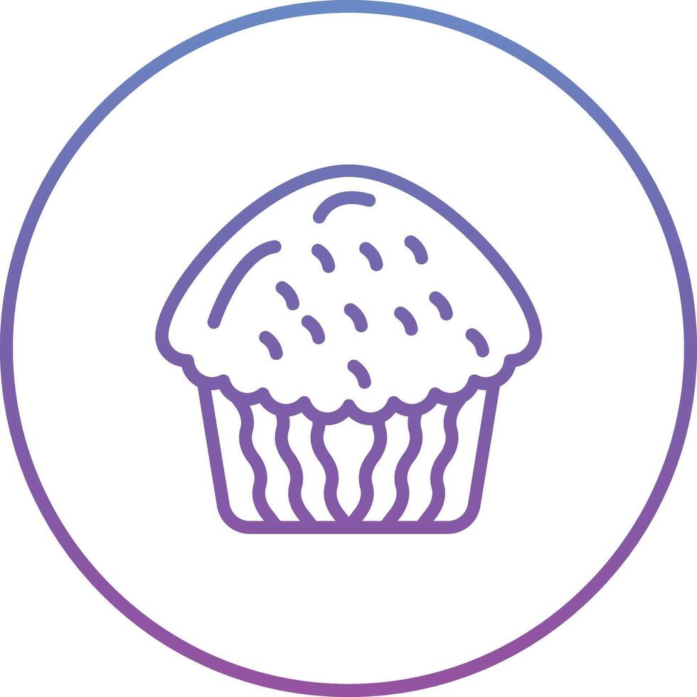 ícone de vetor de cupcake