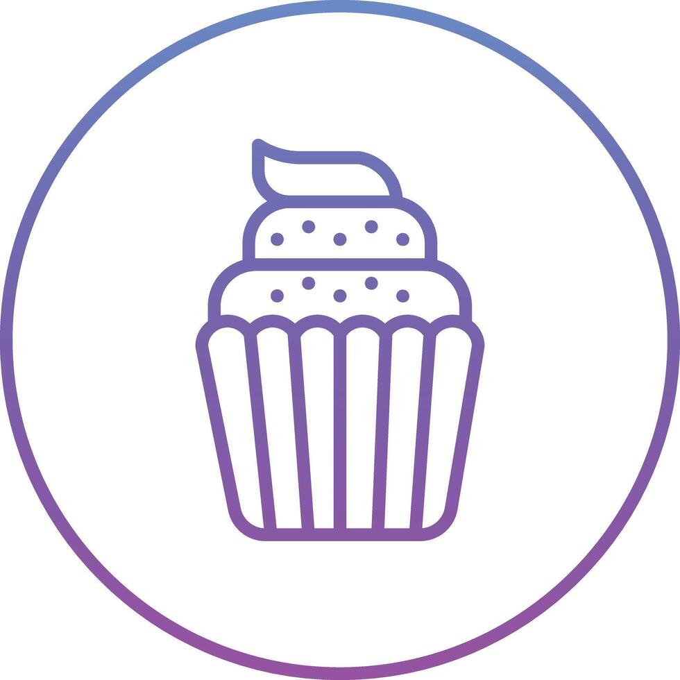 ícone de vetor de cupcake de casamento