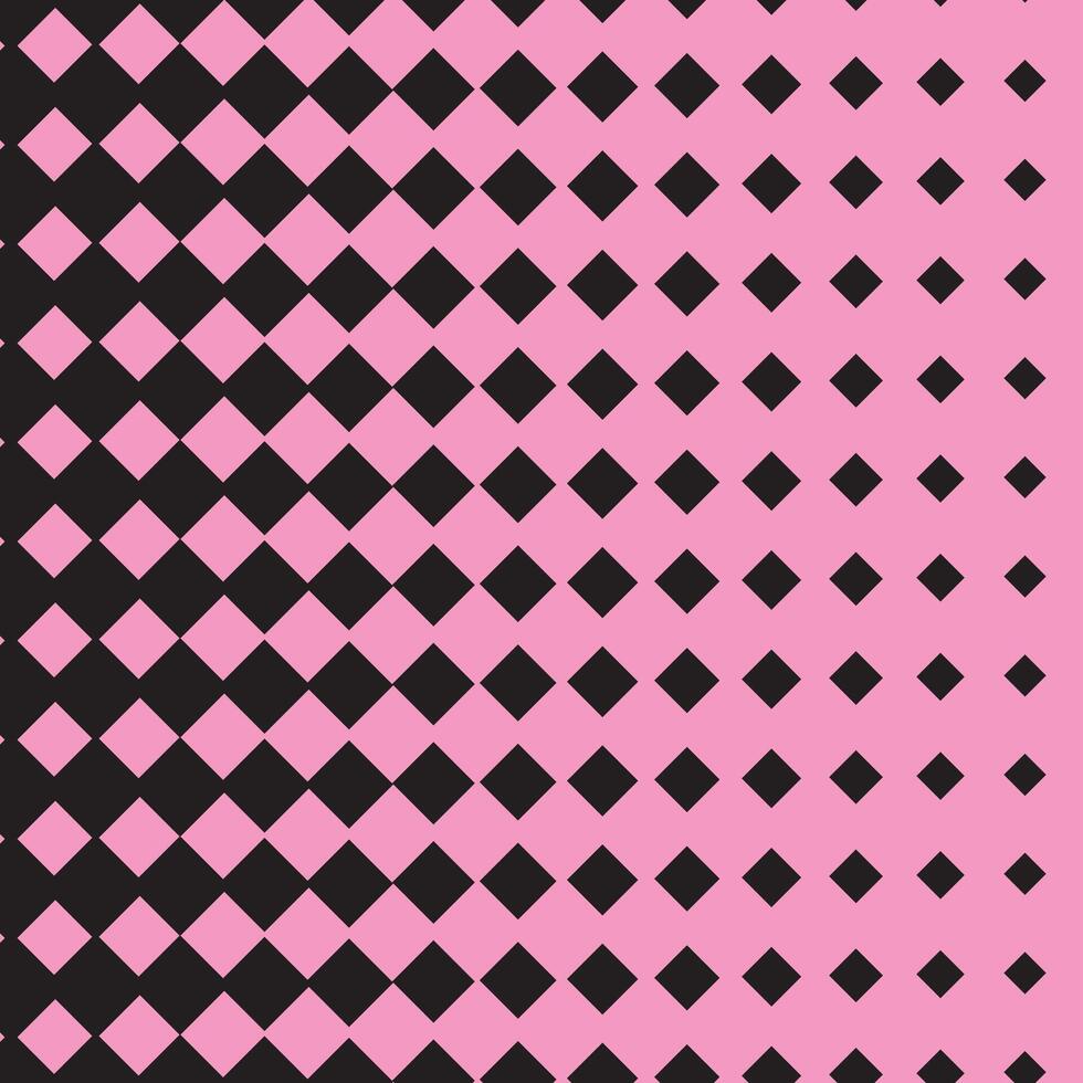 simples abstrato Preto cor quadrado metade tom mistura padronizar em Leve Rosa fundo vetor