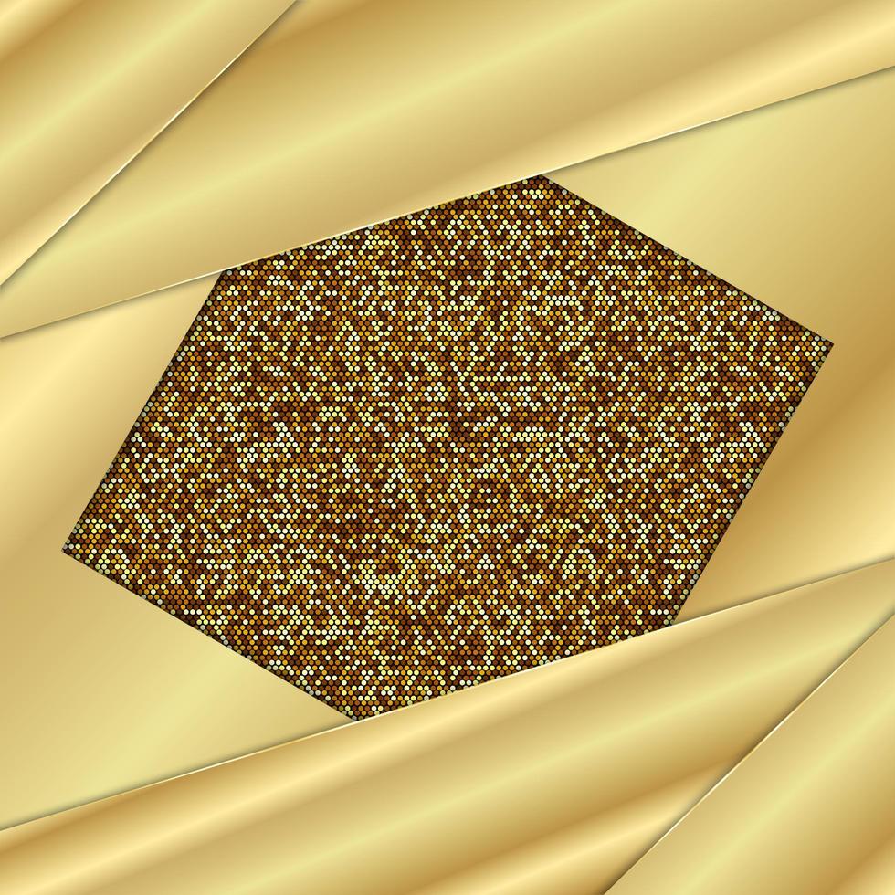 luxo de fundo abstrato dourado com brilho dourado vetor