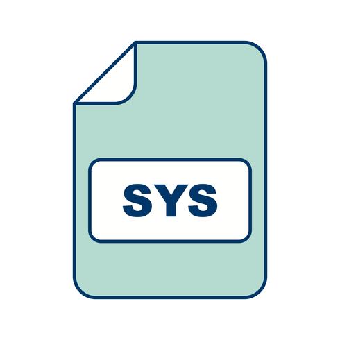 Ícone de vetor SYS