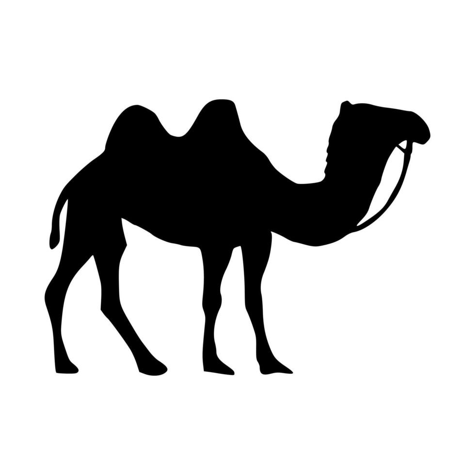 camelo ícone. camelo silhueta vetor