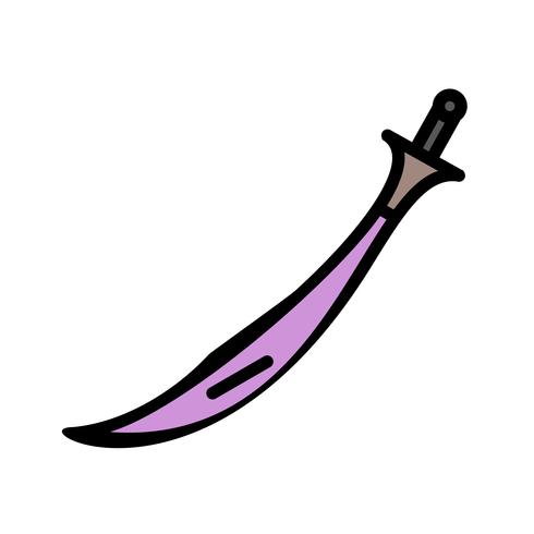 Ícone de vetor de espada