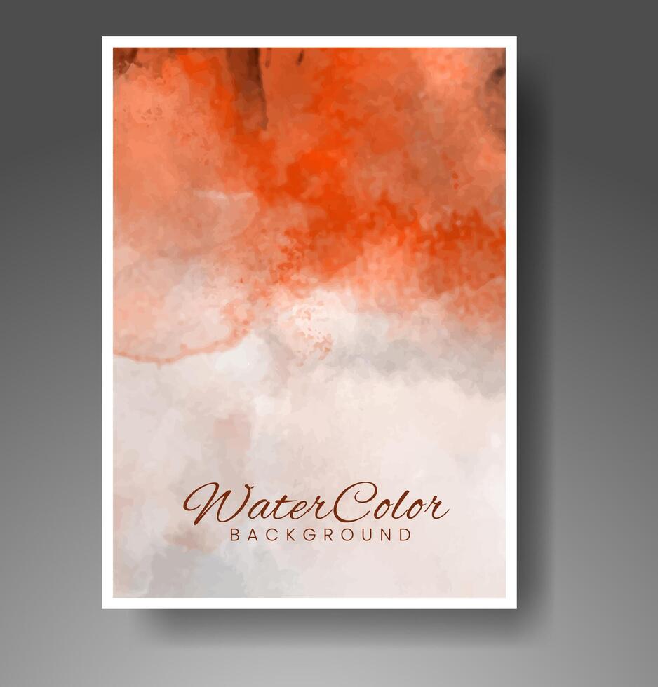 cartões com fundo aquarela. design para sua capa, data, cartão postal, banner, logotipo. vetor