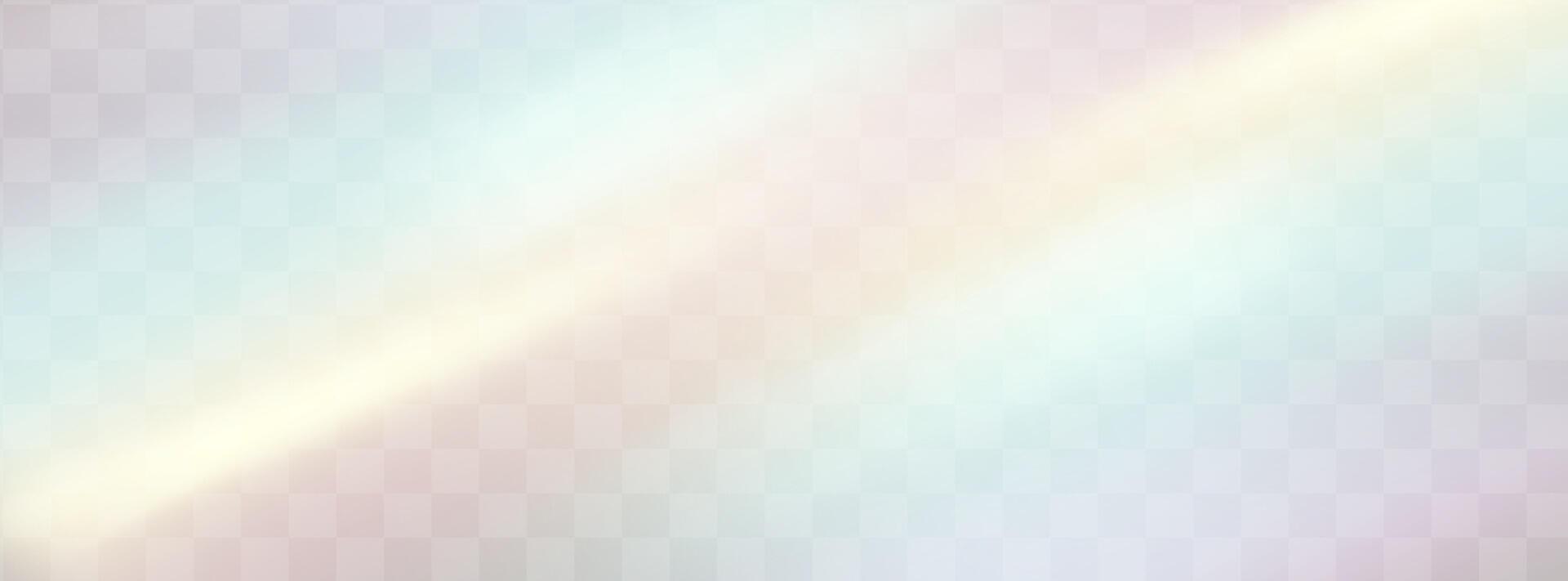 uma conjunto do colorida vetor lente, cristal arco Iris luz e flare transparente efeitos.overlay para fundos.
