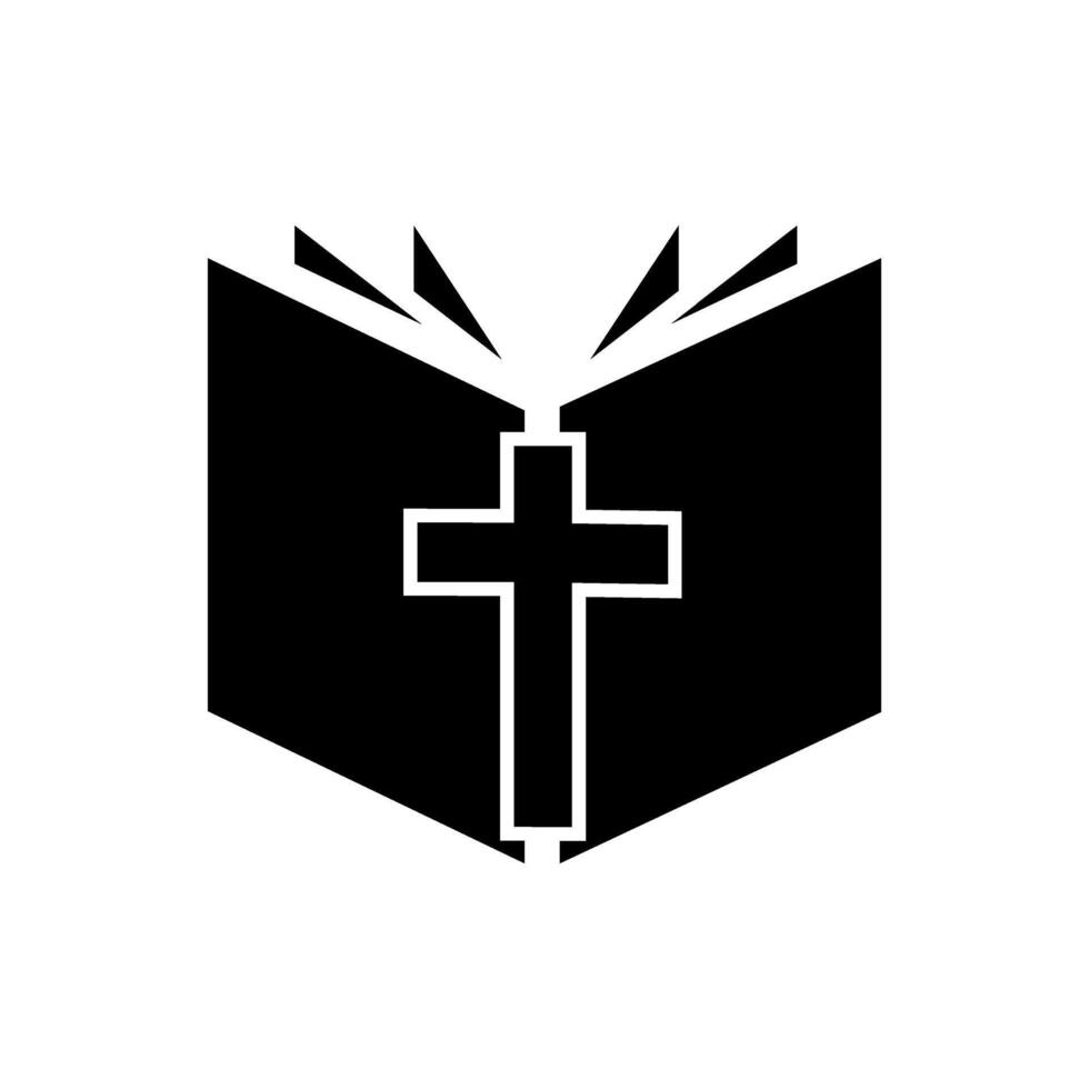 Bíblia ícone vetor. religião ilustração placa. fé símbolo ou logotipo. vetor