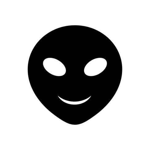 Ícone de vetor de Emoji alienígena