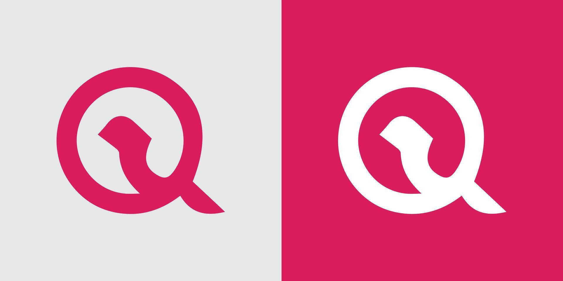 carta q logotipo ícone Projeto modelo vetor