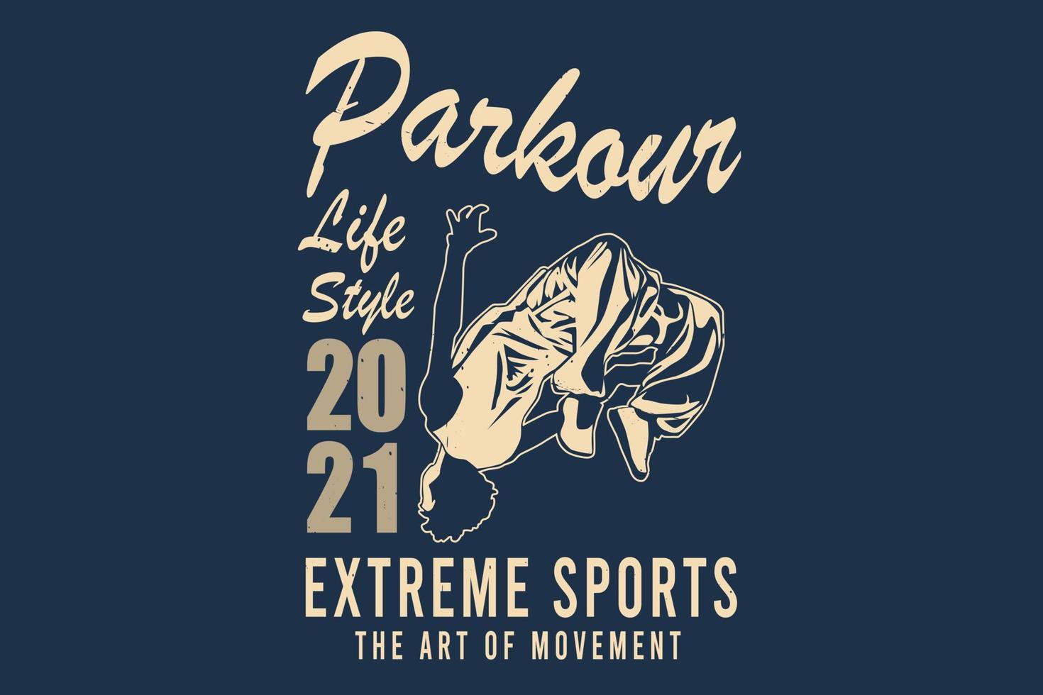 parkour estilo de vida esportes radicais a arte do movimento desenho de silhueta vetor