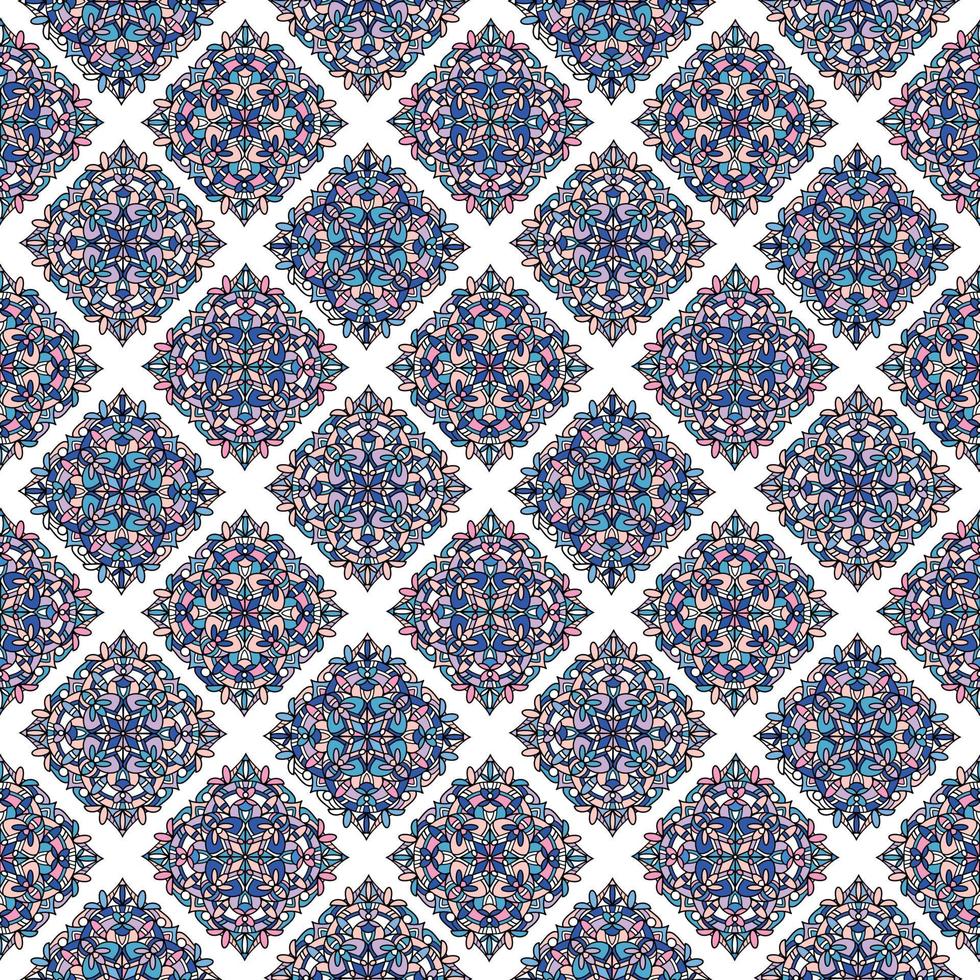 padrão listrado sem emenda. papel de parede floral. borda decorativa colorida com flores estilizadas e paisley. design para capa, tecido, têxtil, papel de embrulho vetor