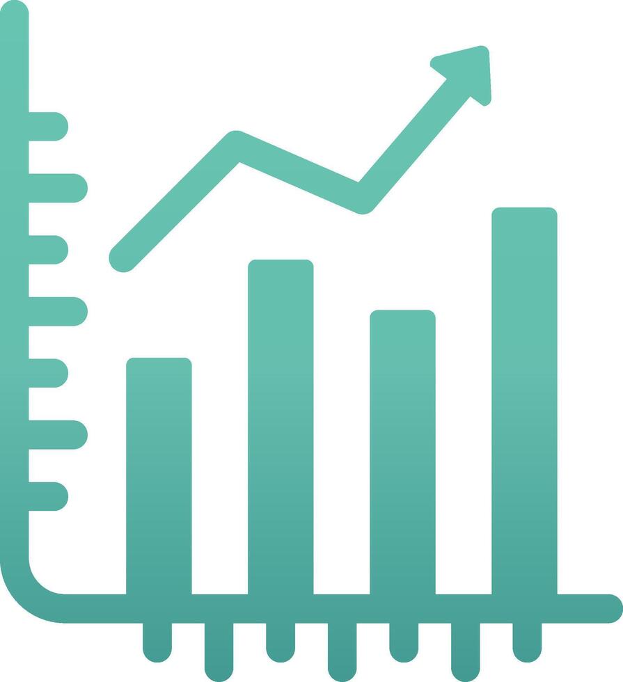 ações crescimento vecto ícone vetor