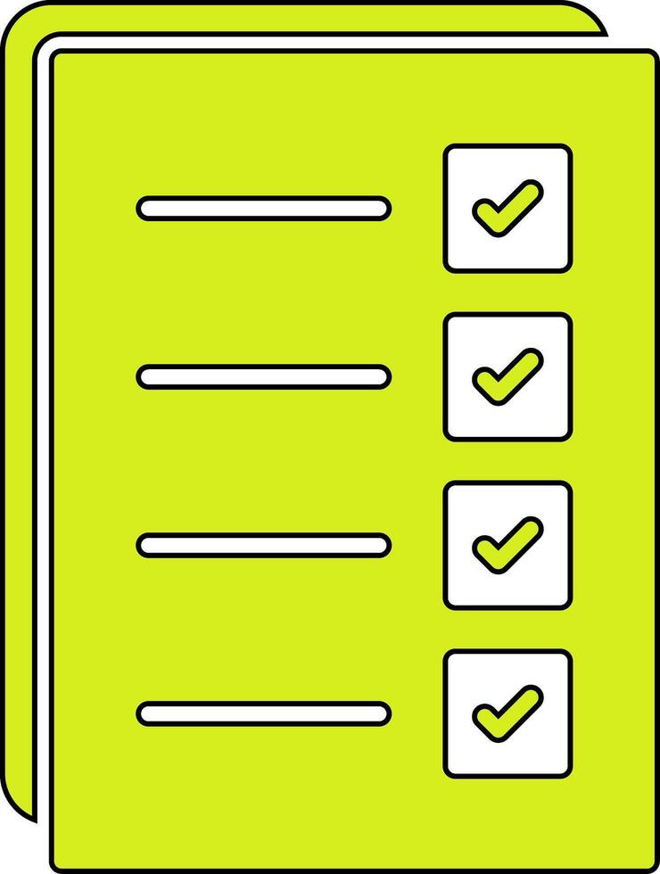 Verifica Lista vecto ícone vetor