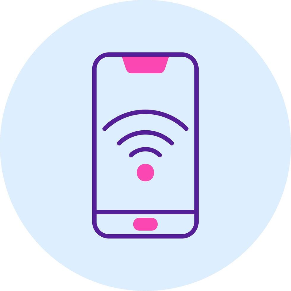 Smartphone Wi-fi vecto ícone vetor