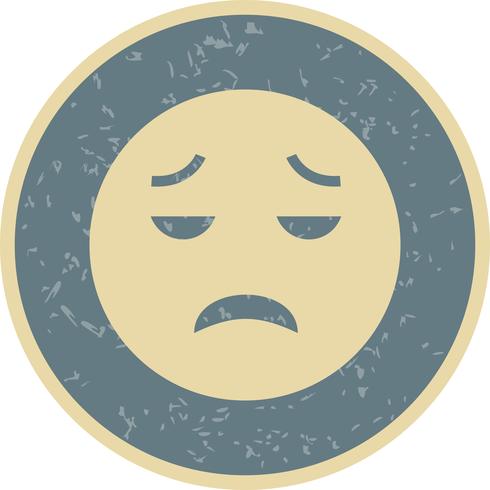 Ícone de vetor de emoji desapontado