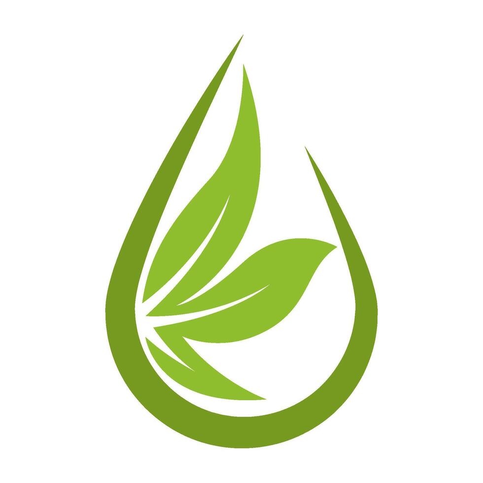 design de logotipo de ícone de folha vetor