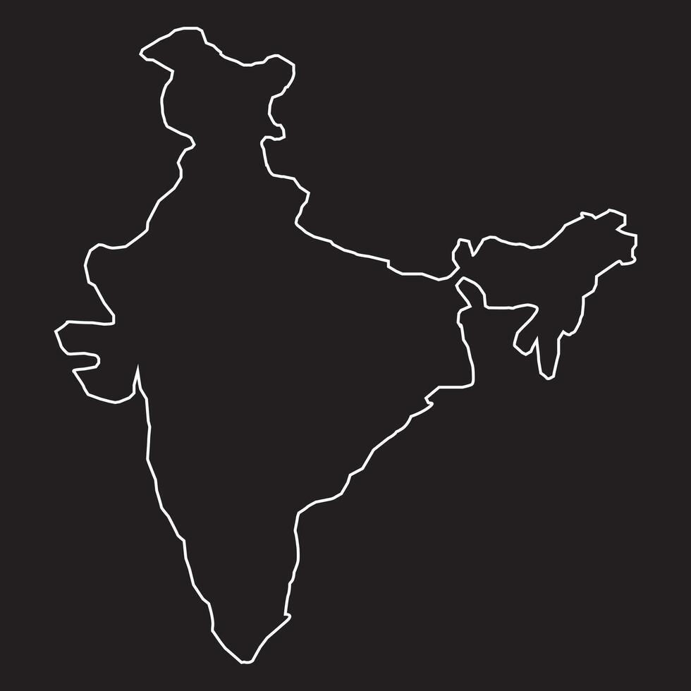 Índia mapa vetor símbolo Projeto