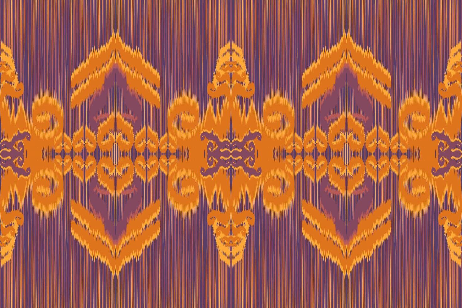 abstrato tribal ikat tecido padronizar fez a partir de ásia geométrico formas. vetor