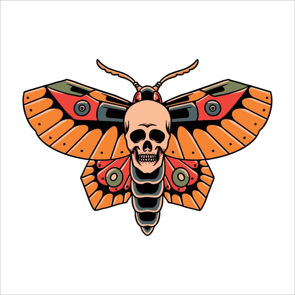 borboleta tatuagem ilustração vetor Projeto