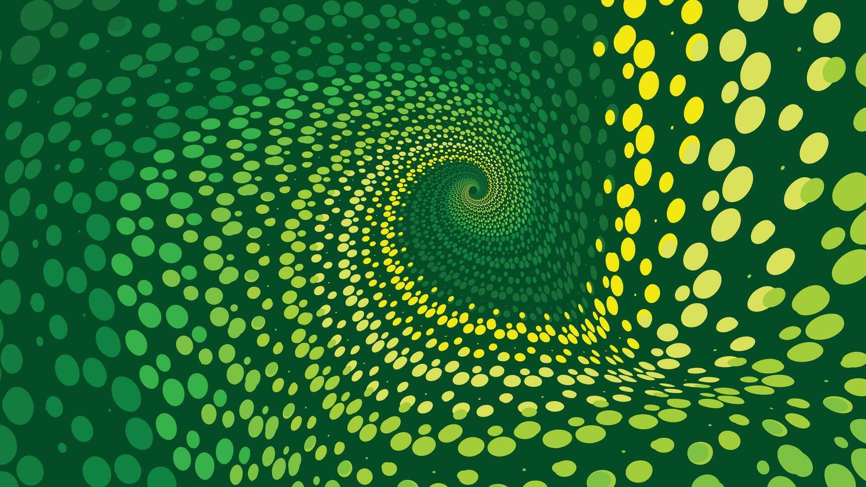 abstrato espiral verde cor sombreamento minimalista vórtice estilo fundo. vetor