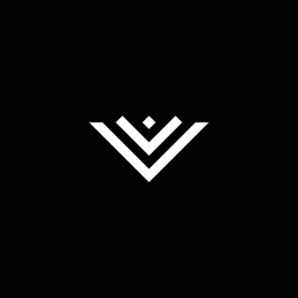 geométrico carta v logotipo vetor