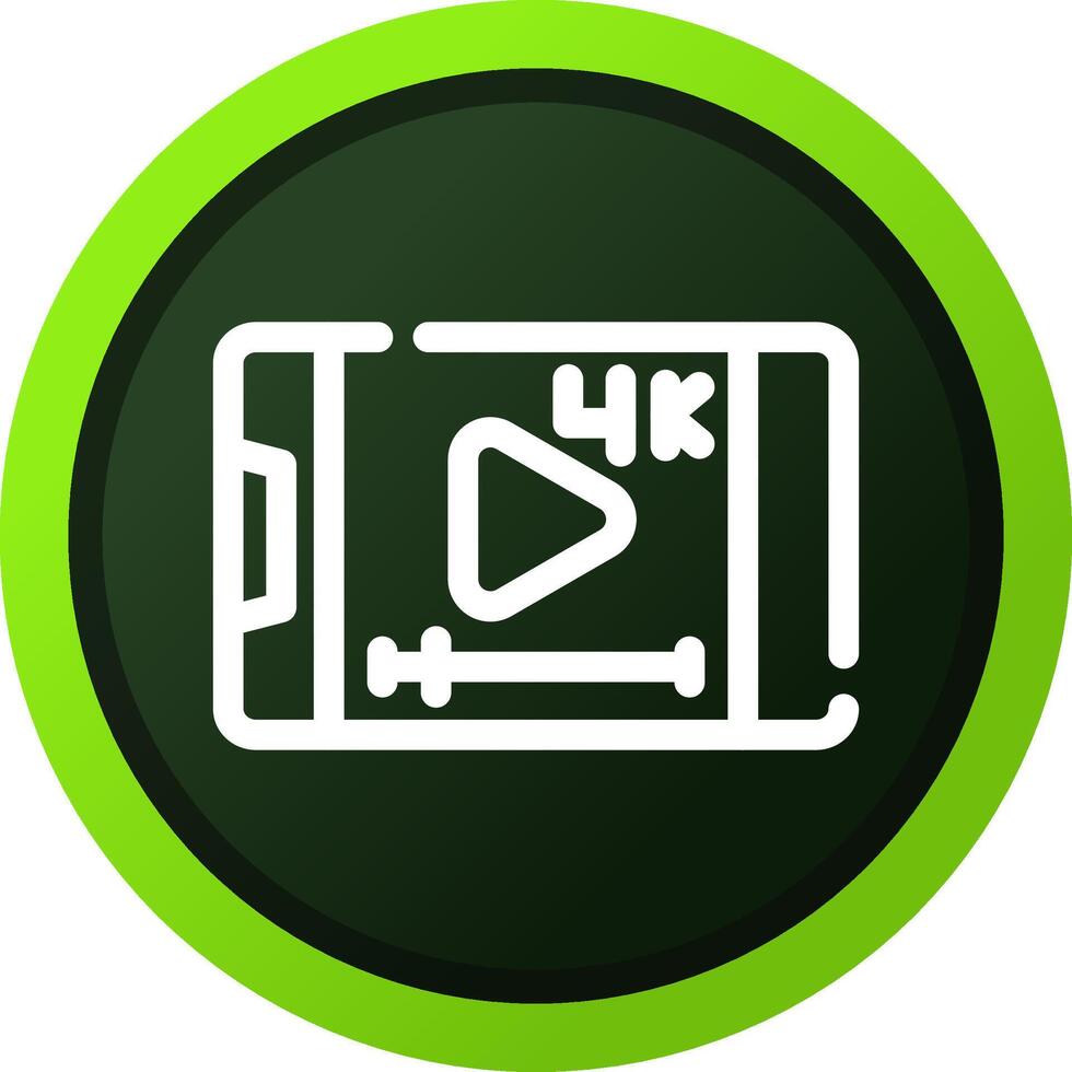 design de ícone criativo de streaming de vídeo vetor