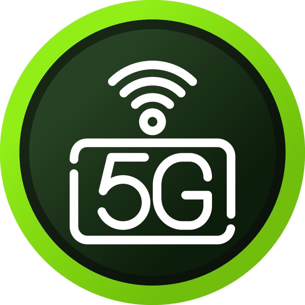 5g rede criativo ícone Projeto vetor