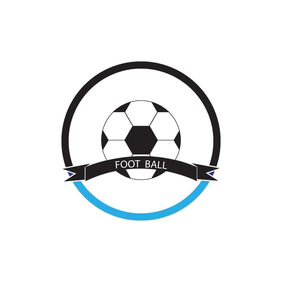 futebol e futebol logotipo vetor