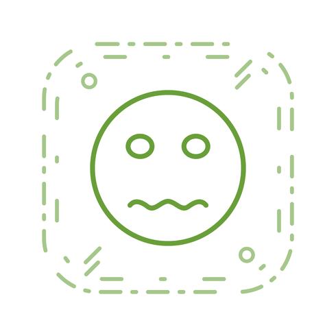 Nervoso Emoji Vector Icon