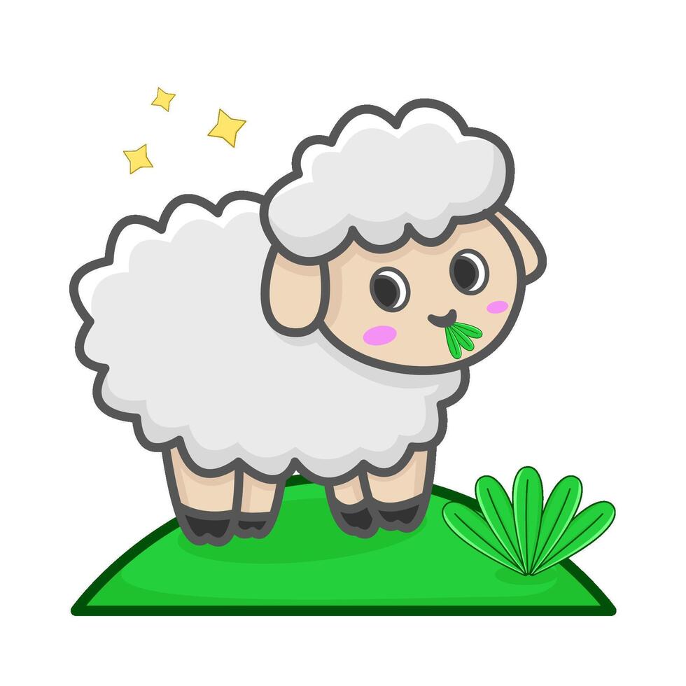 ovelha dentro Fazenda ilustração vetor