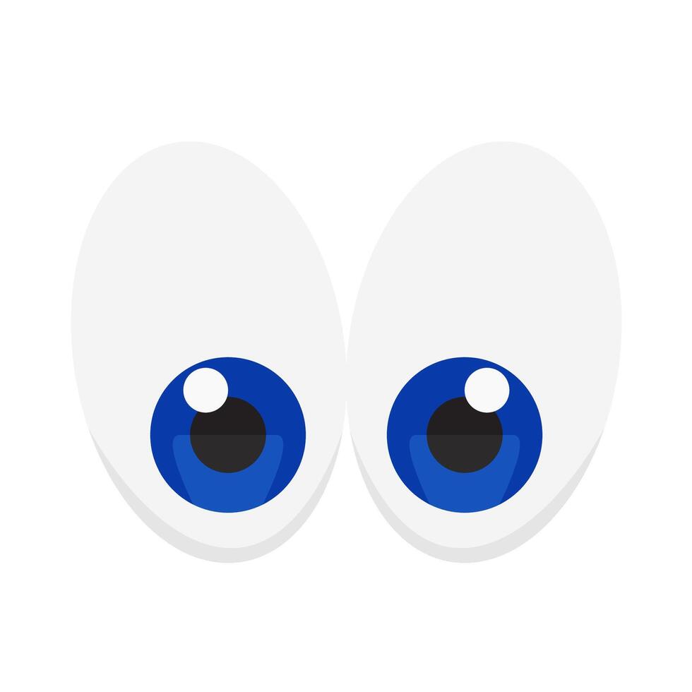 olho lente azul ilustração vetor