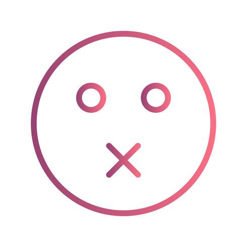 Mudo Emoji Vector Icon