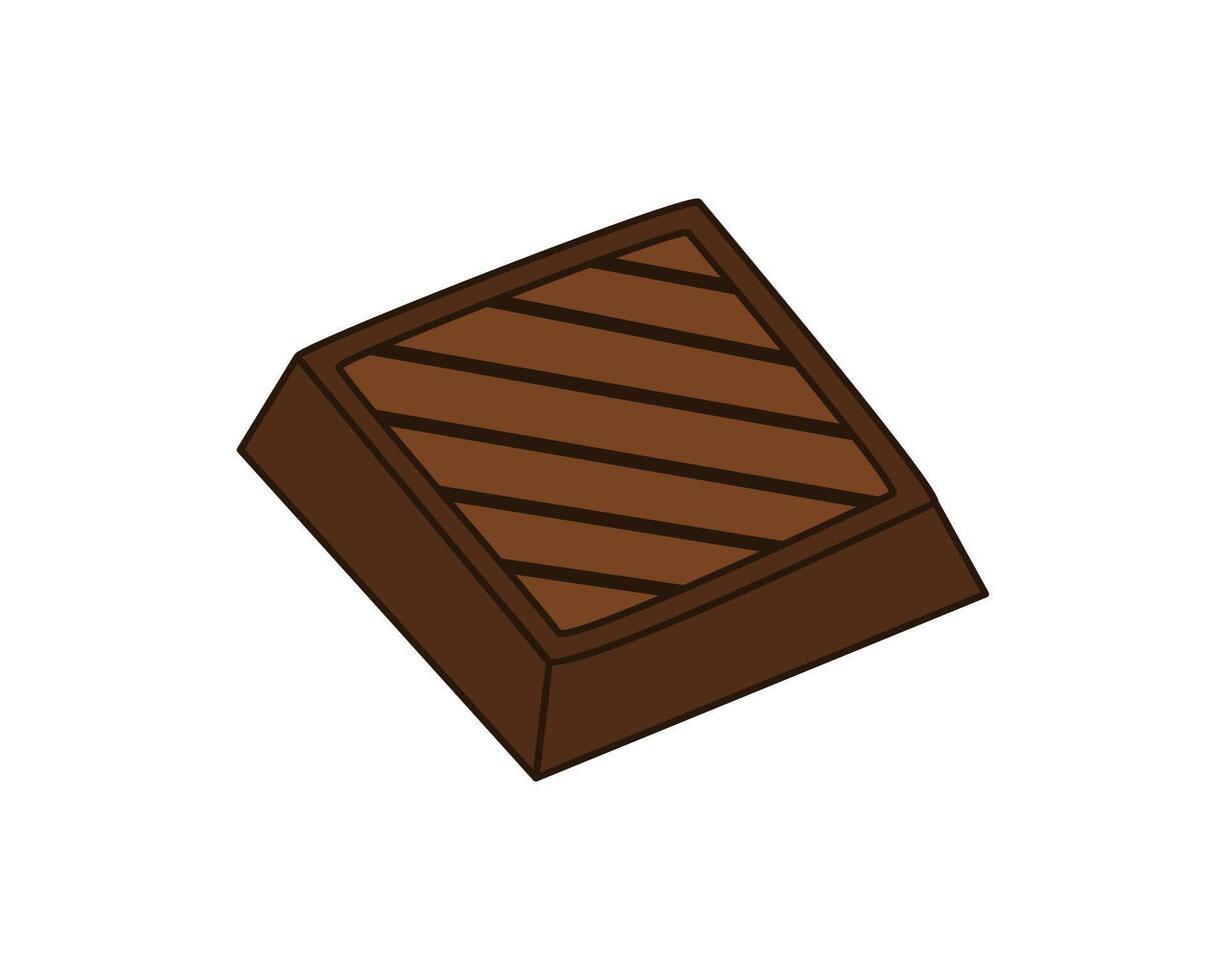 chocolate Barra ícone adequado para Comida aplicativos, sites, e embalagem desenhos, Como bem Como publicidade e promocional materiais para confeitaria marcas. vetor