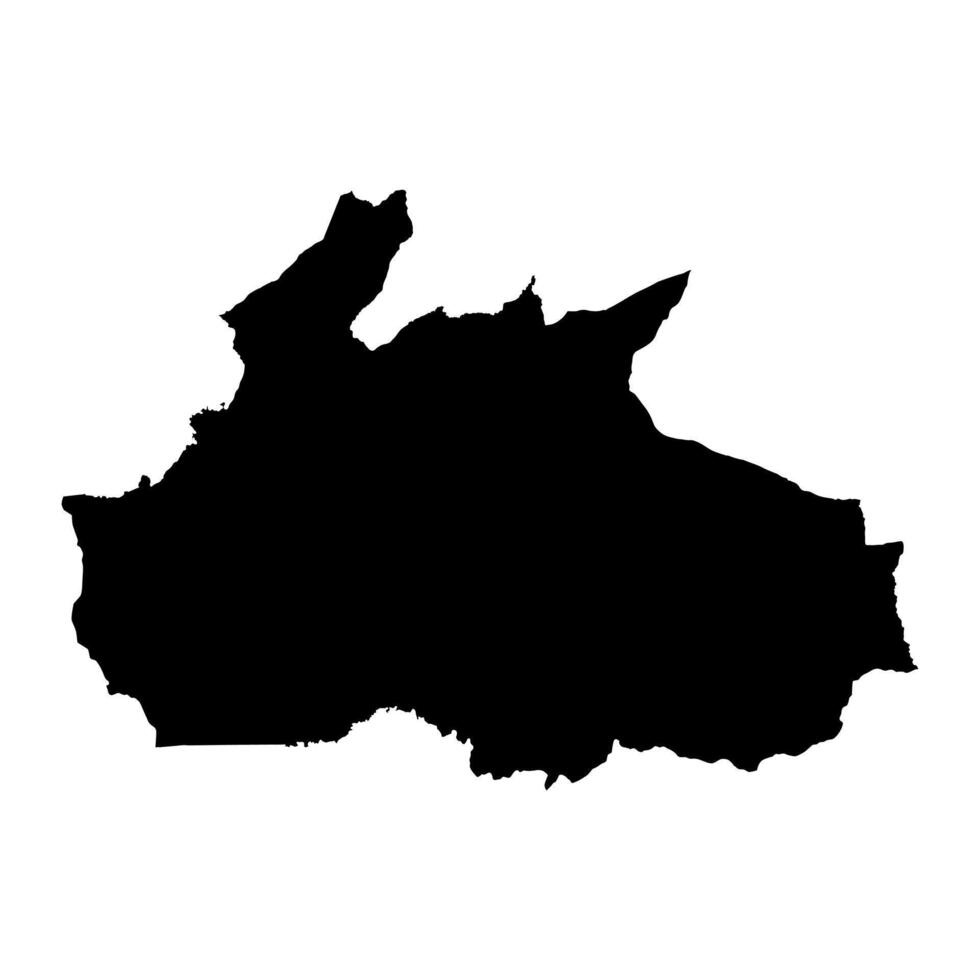 ruvuma região mapa, administrativo divisão do Tanzânia. vetor ilustração.