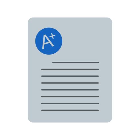 A + Grade Vector Icon