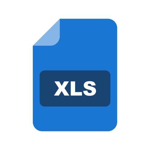 Ícone de vetor XLS
