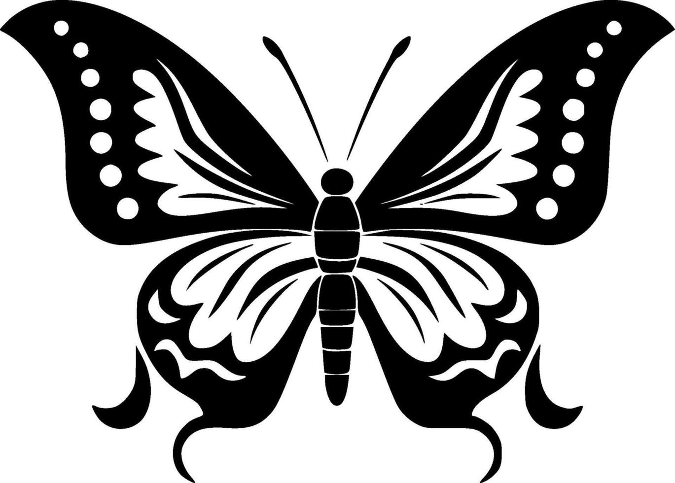 borboleta - minimalista e plano logotipo - vetor ilustração