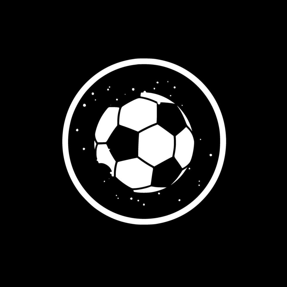 futebol, Preto e branco vetor ilustração