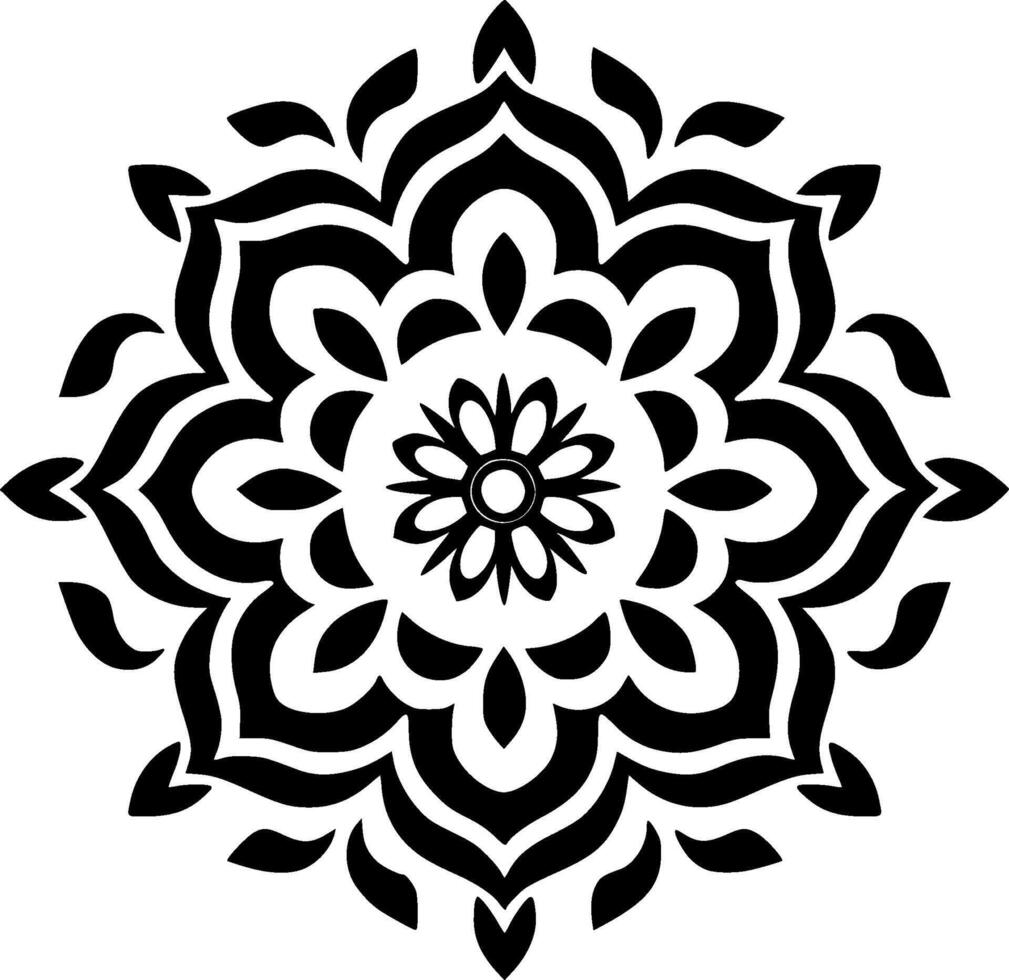 mandala - minimalista e plano logotipo - vetor ilustração