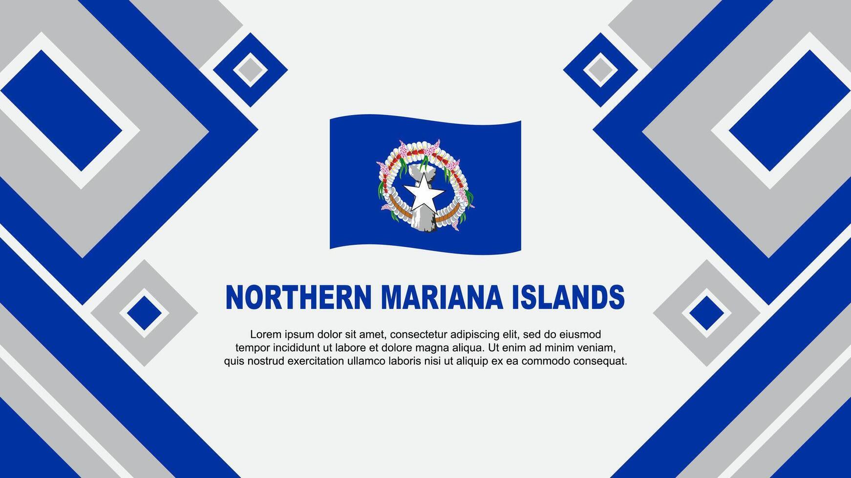 norte mariana ilhas bandeira abstrato fundo Projeto modelo. norte mariana ilhas independência dia bandeira papel de parede vetor ilustração. desenho animado