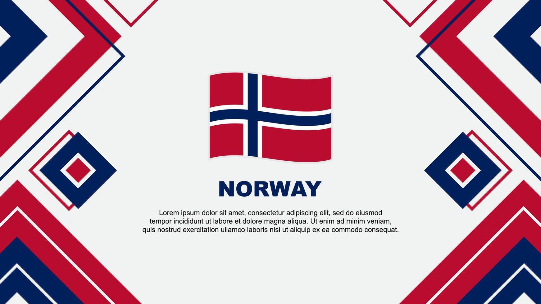 Noruega bandeira abstrato fundo Projeto modelo. Noruega independência dia bandeira papel de parede vetor ilustração. Noruega fundo