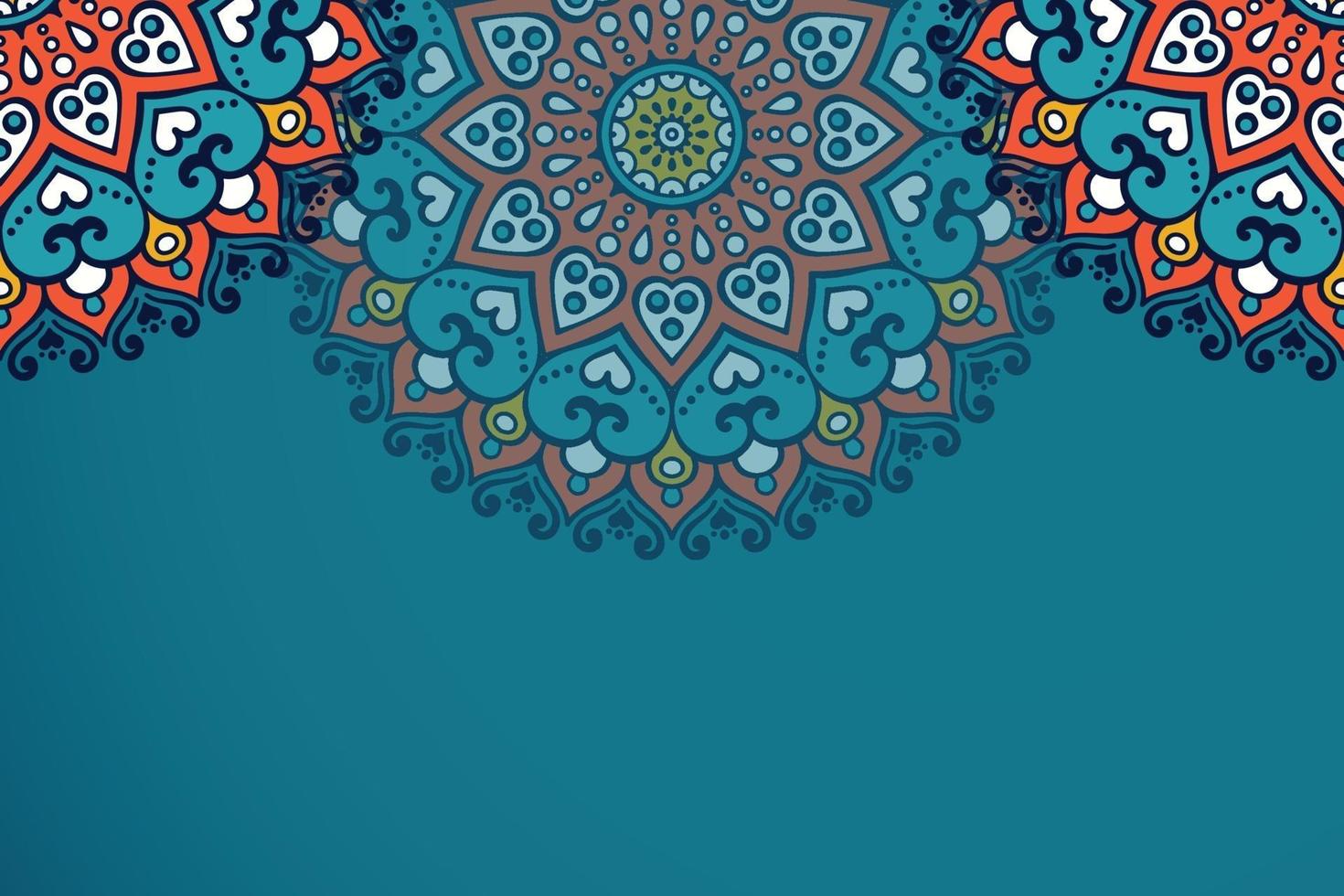 fundo luxuoso com mandala vetor