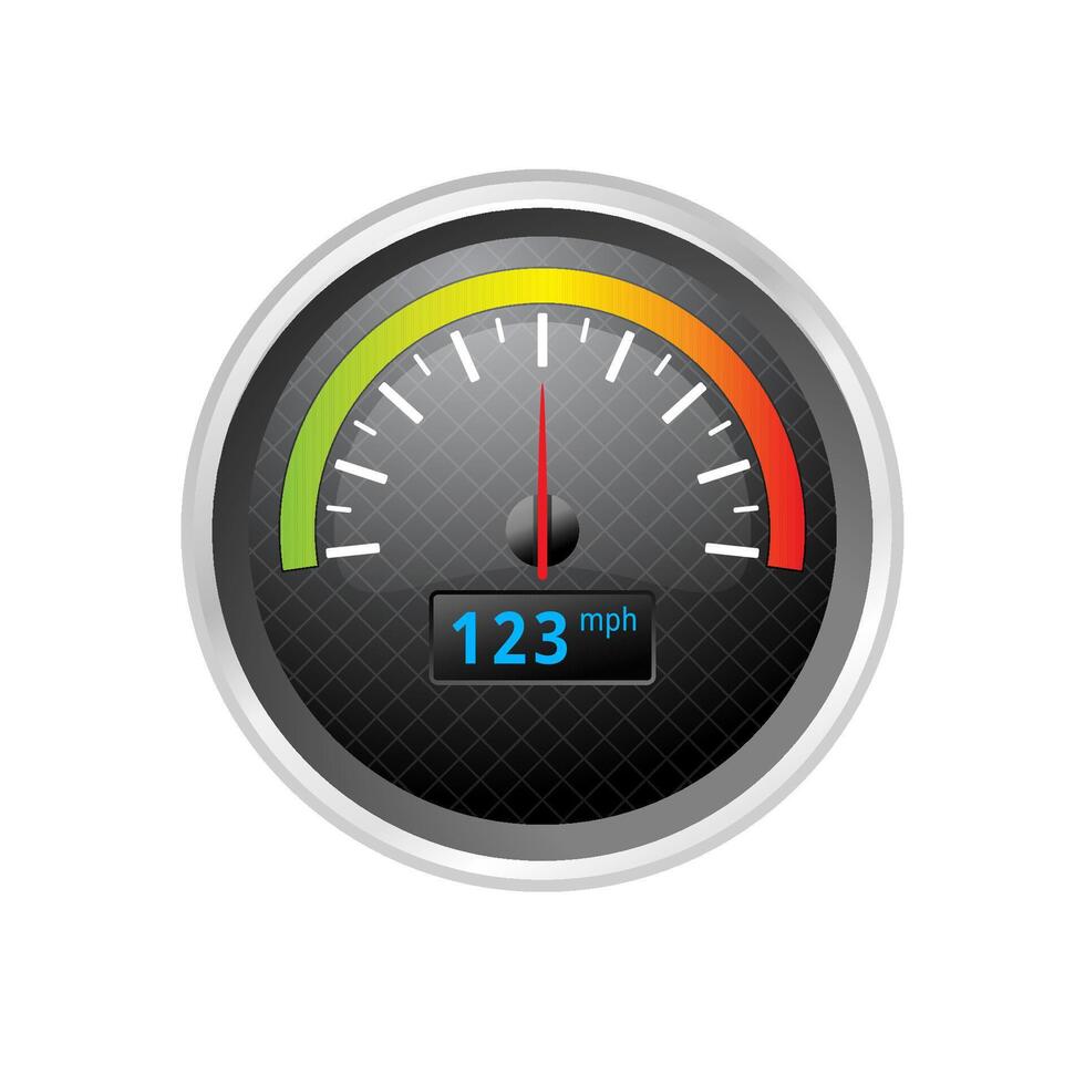 painel de controle ícone dentro cor. ao controle painel odômetro velocímetro vetor