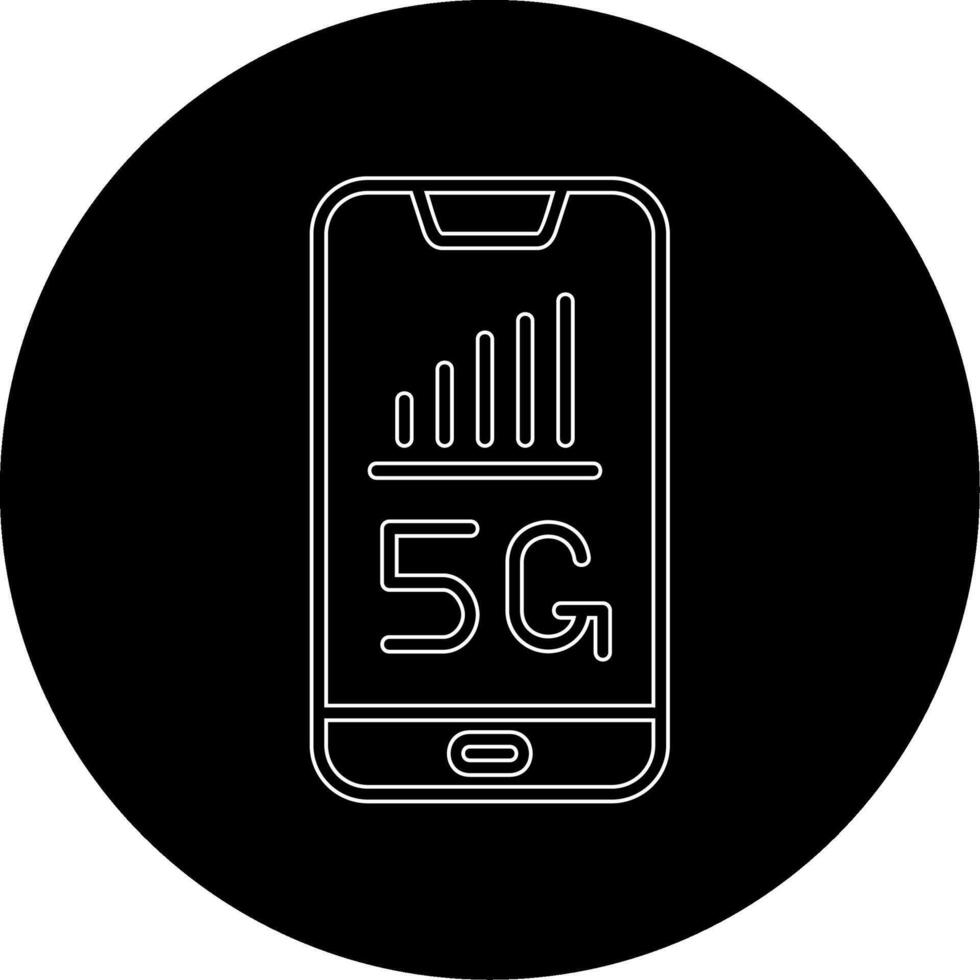 5g Smartphone vecto ícone vetor