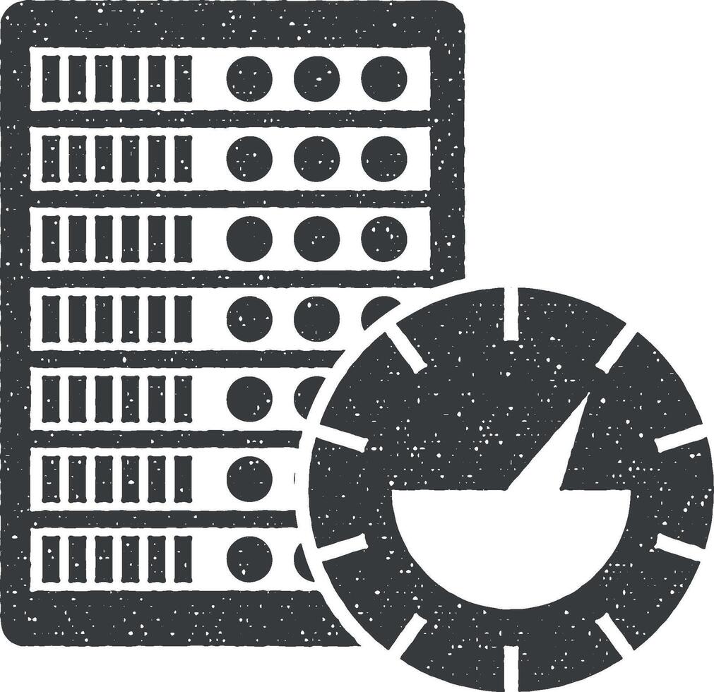 velocidade, hospedagem, rede vetor ícone ilustração com carimbo efeito
